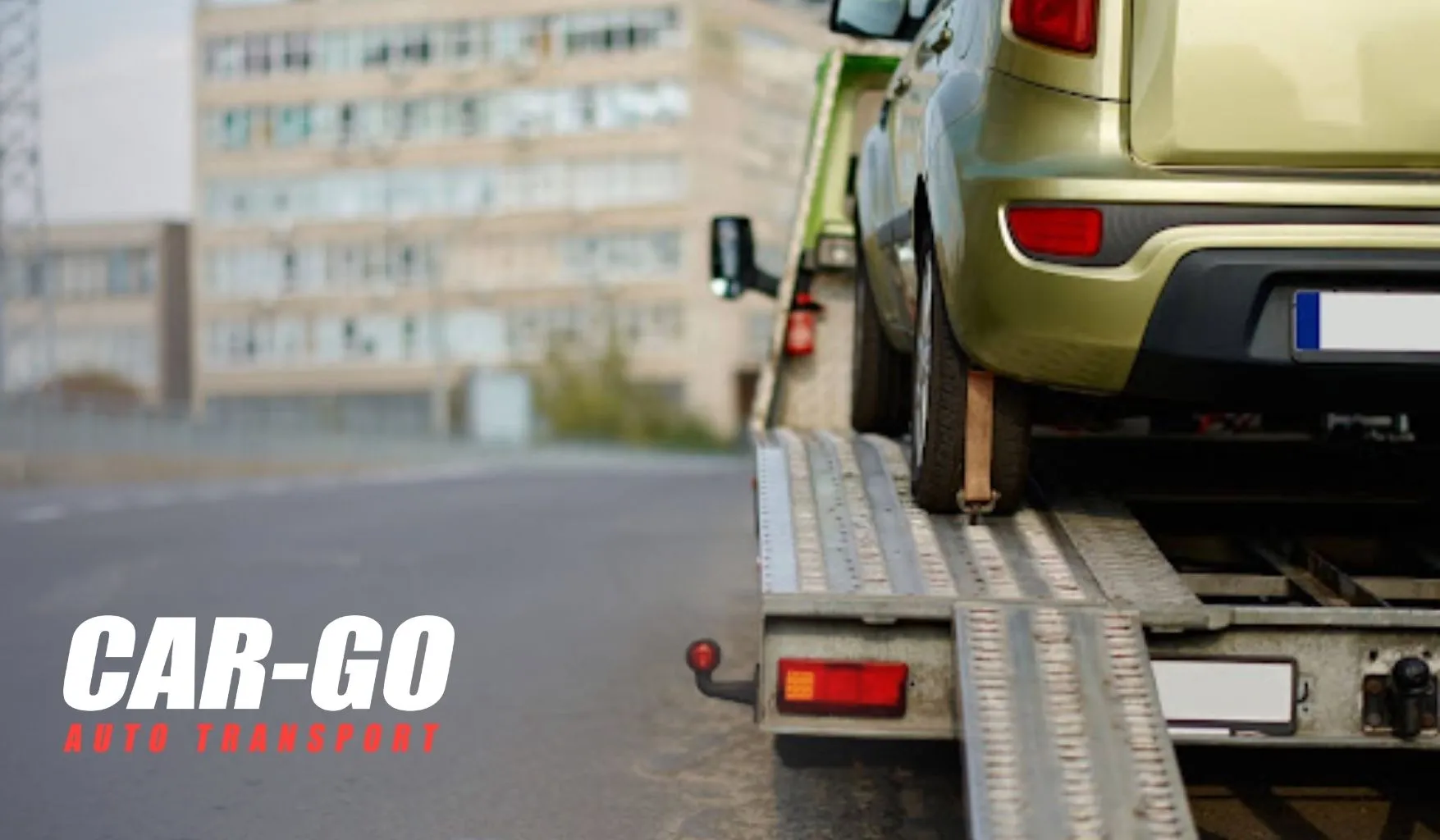SUV being loaded onto flatbed tow truck, showing carrier operations in a broker vs carrier shipping comparison.