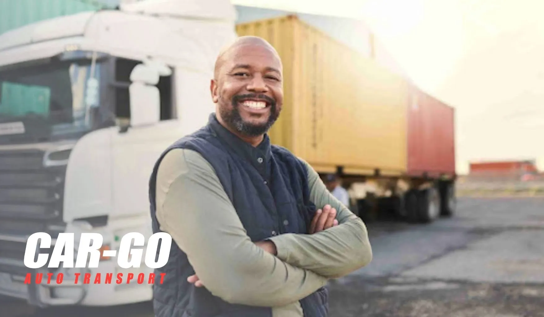 Licensed truck driver showing that most auto transport companies are brokers who coordinate real carriers.