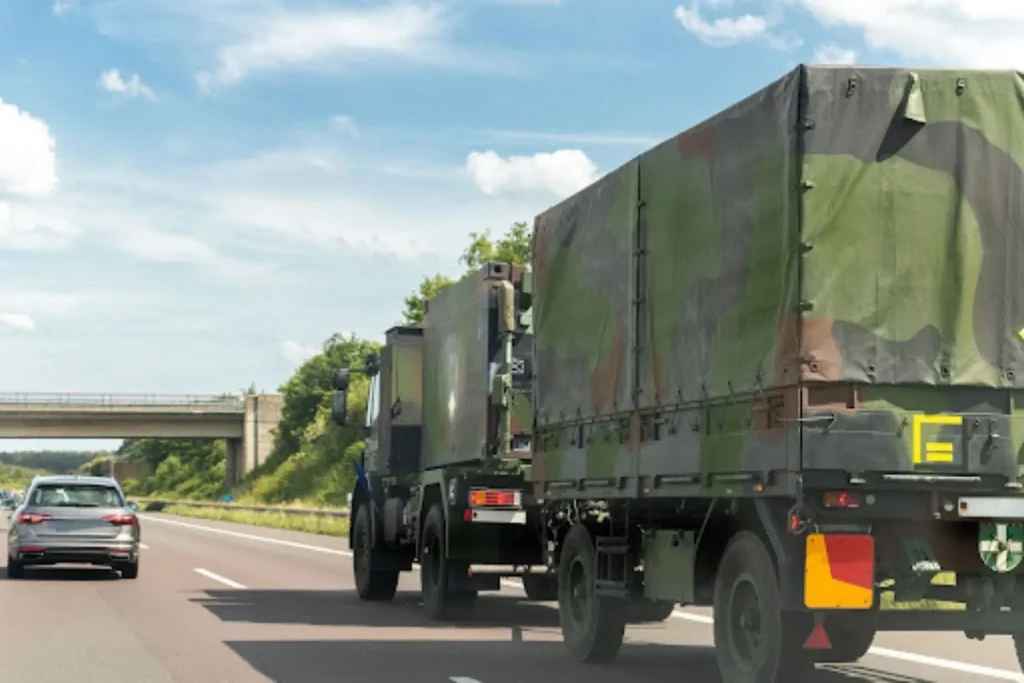Car Shipping From California to Arizona: Cost, Timing & Best Routes Transport trucks traveling interstate illustrating commercial routes for Car Shipping California to Arizona.